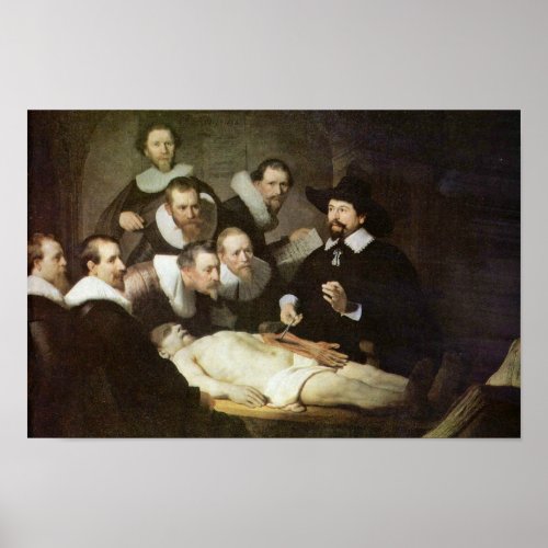 The Anatomy Lesson Of Dr Nicolaes Tulp Poster