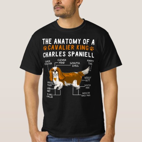 The Anatomy Of A Cavalier King Charles Spaniell T_Shirt