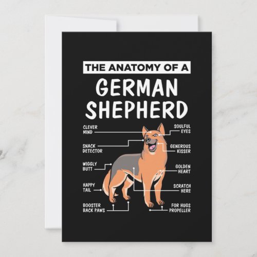 The Anatomy Of A German Shepherd Invitation