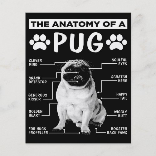 The Anatomy Of A Pug Dog Lover Flyer