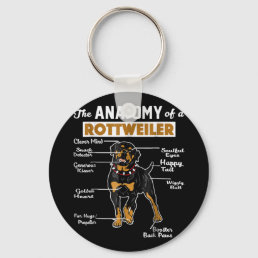The Anatomy Of A Rottweiler | Cool Dog Lover Keychain