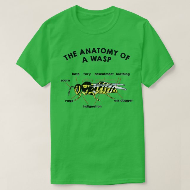 The Anatomy of a Wasp T-Shirt (Design Front)