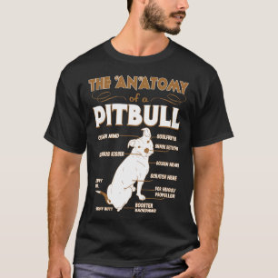 The Anatomy Of Pitbull Pet Lovers Gift T-Shirt