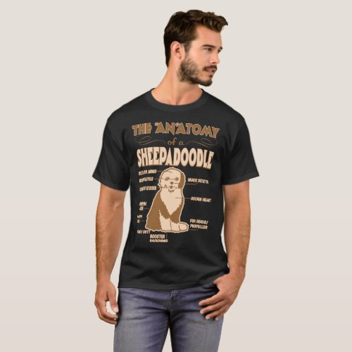 The Anatomy Of Sheepadoodle Pet Lovers Gift T_Shirt