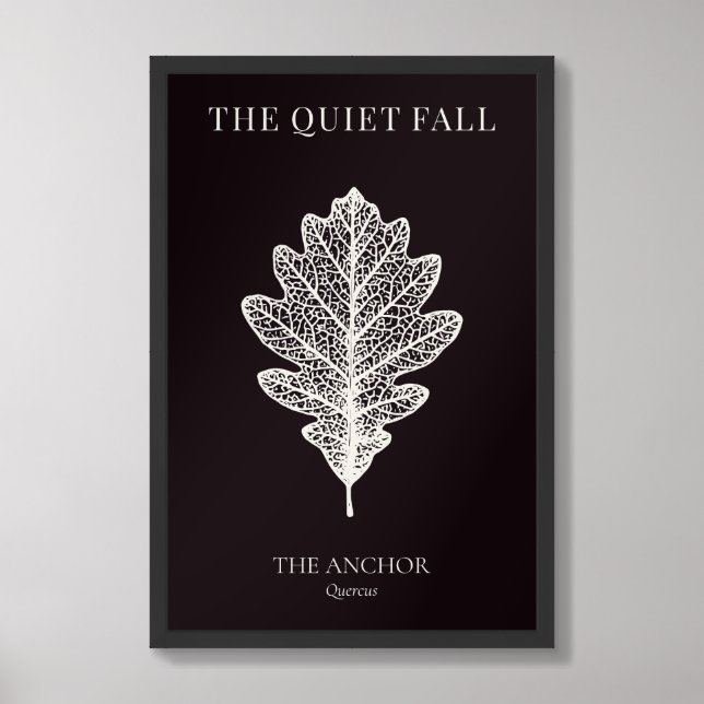 The Anchor of Roots Black & White Framed Art (Framed Front)