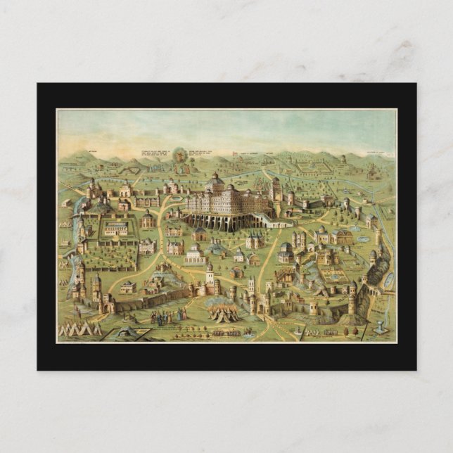 The ancient city of Jerusalem Postcard (Front)