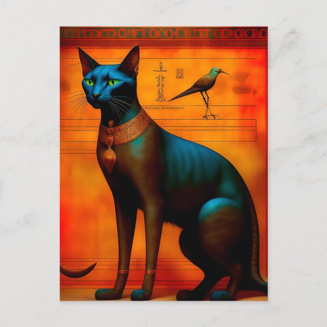 The Ancient Egyptian Cat Bastet Postcard (Front)