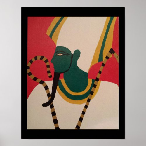 The Ancient Egyptian Deity Ausar Poster