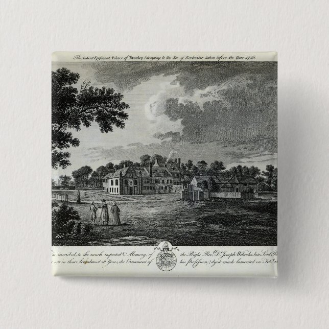 The Ancient Episcopal Palace of Bromley Button (Front)