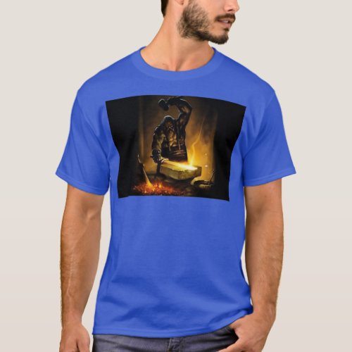 The ancient Greek god Hephaestus God of blacksmith T_Shirt