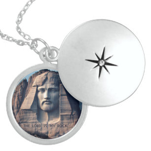 The Ancient Guardian: The Lord Is My Rock Locket Necklace