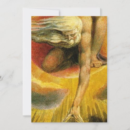 The Ancient Of Days Painting William Blake Invitation