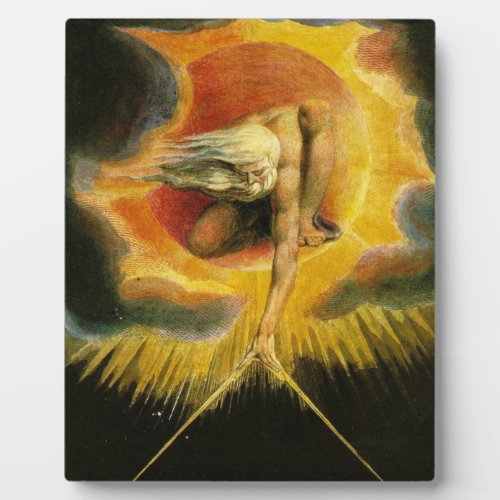 The Ancient Of Days Painting William Blake Plaque