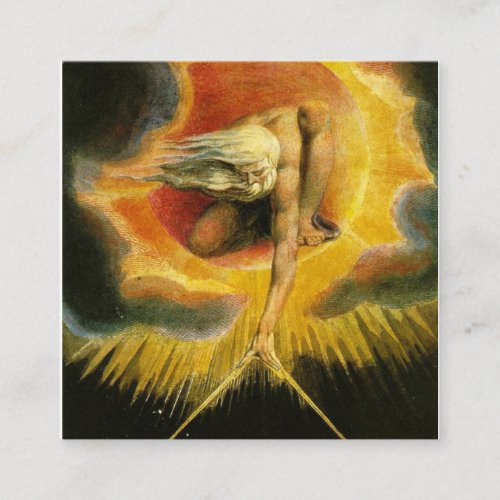 The Ancient Of Days Painting William Blake Square Business Card