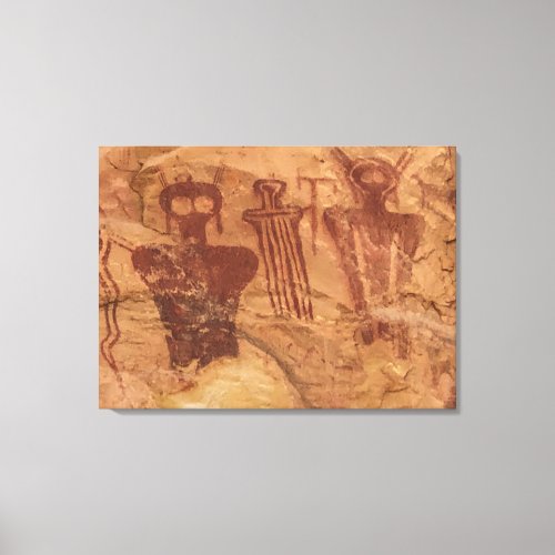 The Ancients Sego Canyon Utah Pictograph  Canvas Print