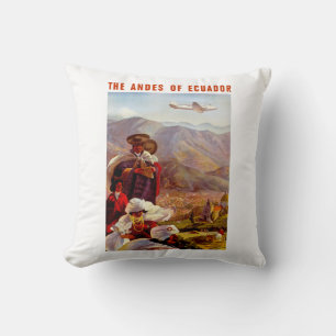 The Andes of Ecuador Throw Pillow