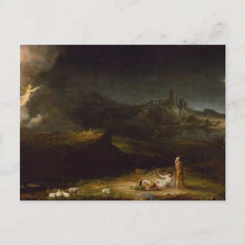The Angel Appearing to the Shepherds Thomas Cole  Postcard