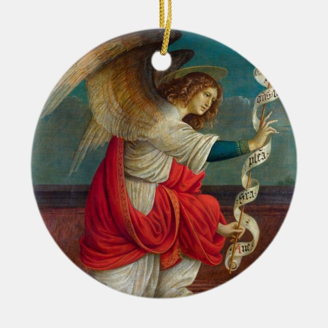 The Angel Gabriel - Gaudenzio Ferrari Ceramic Ornament (Front)