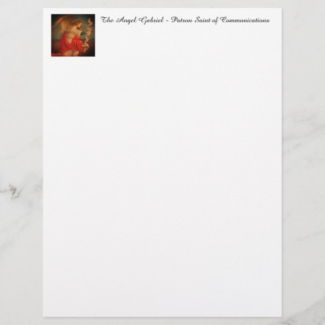 The Angel Gabriel Letterhead (Front)
