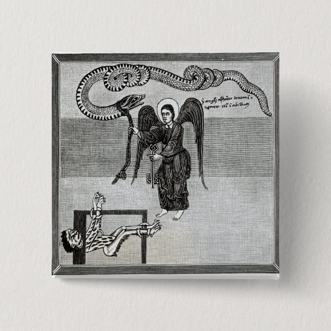 The Angel, holding the Keys of Hell Button (Front)
