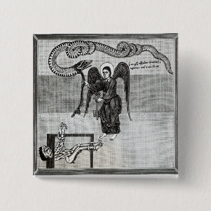 The Angel, holding the Keys of Hell Button