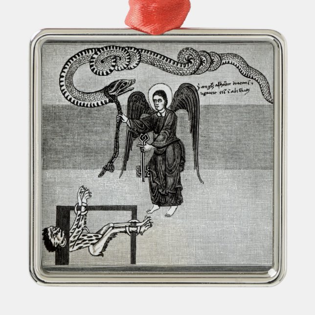 The Angel, holding the Keys of Hell Metal Ornament (Front)