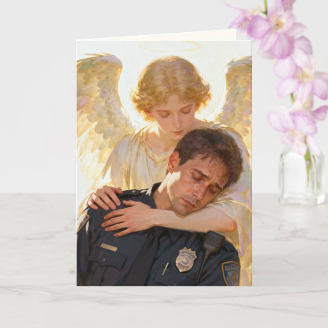 "The Angel Knew His Name" Sympathy Card (Orchid)