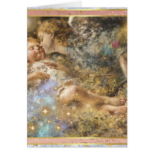 The Angel Musician by Irolli Art Christmas Card