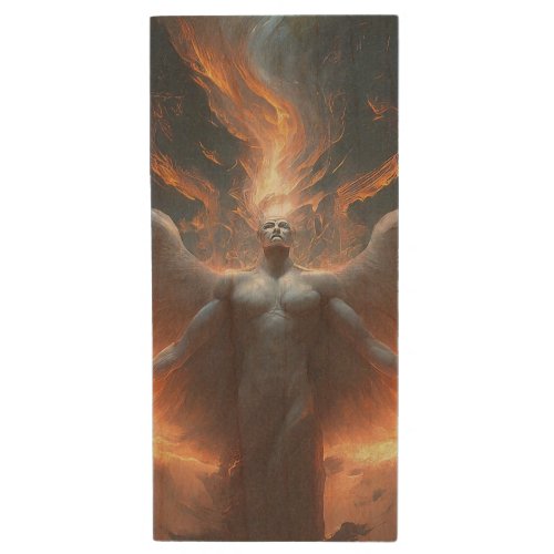 The Angel of Fire Wood Flash Drive