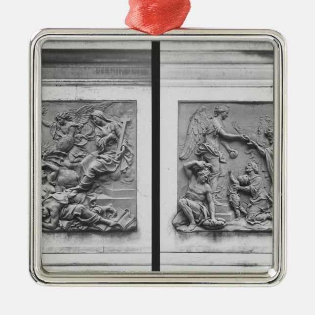 The Angel of France expelling the heretics Metal Ornament (Front)