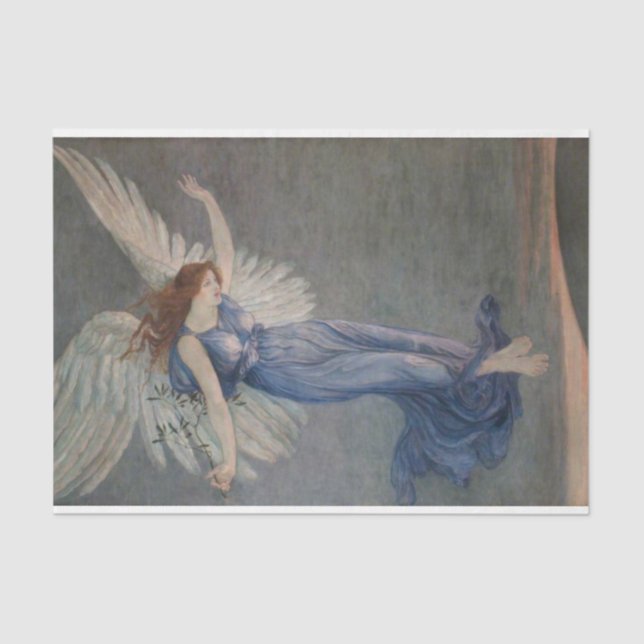 The Angel of Peace (by Walter Crane) Tissue Paper (Front)