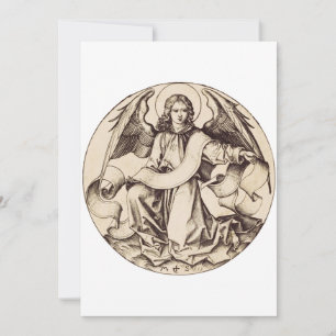 The Angel of Saint Matthew - Fine Art Symbol Invitation