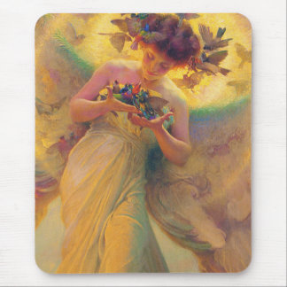 The Angel of the Birds Franz Dvorak 1910 Mouse Pad