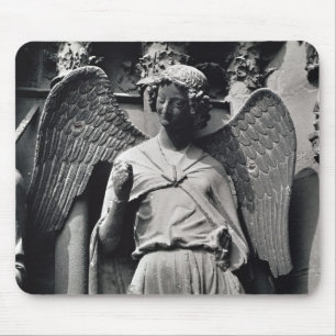 The Angel with a Smile Mouse Pad