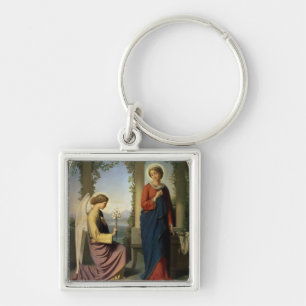 The Angelic Salutation, or The Annunciation, 1860 Keychain