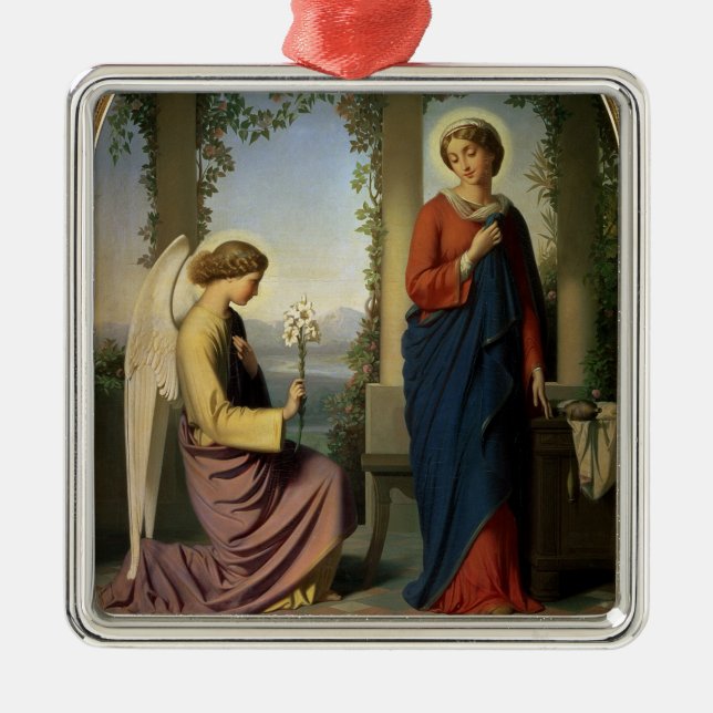 The Angelic Salutation, or The Annunciation, 1860 Metal Ornament (Front)