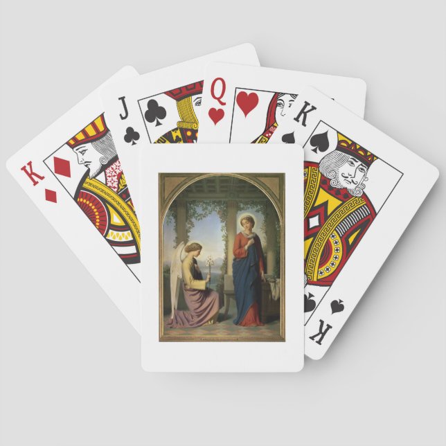 The Angelic Salutation, or The Annunciation, 1860 Poker Cards (Back)