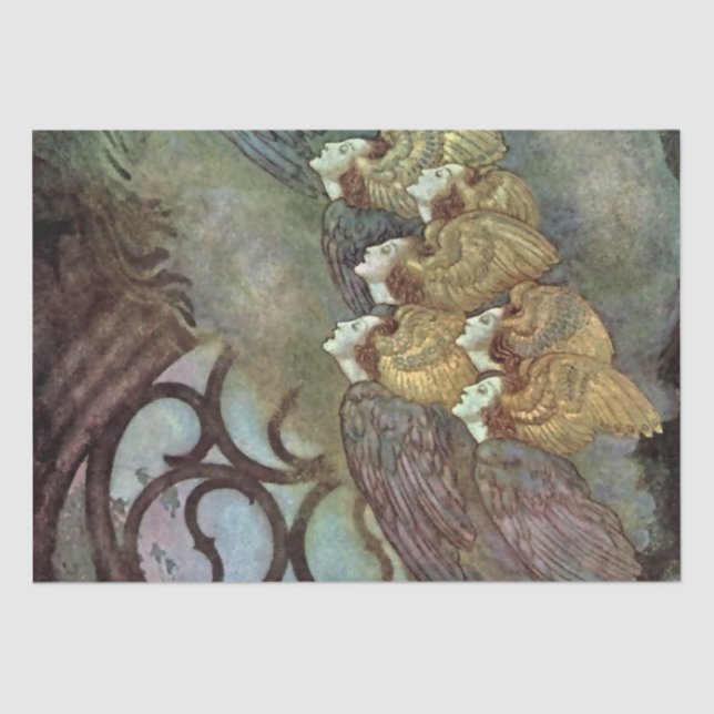 “The Angels” by Edmund Dulac Tissue Paper (Front)