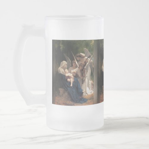 The Angels by William Adolphe Bouguereau Frosted Glass Beer Mug