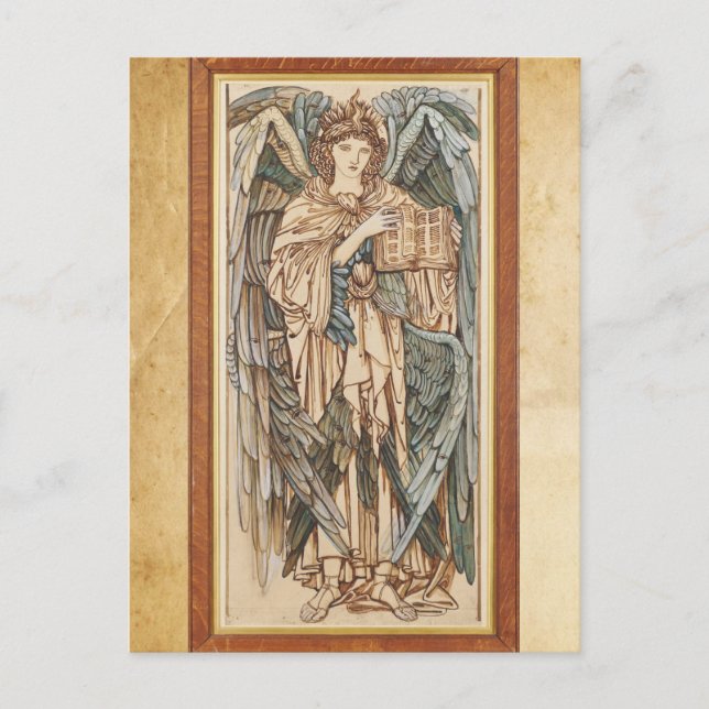 The Angels of the Hierarchy Cherubim, Burne Jones Postcard (Front)