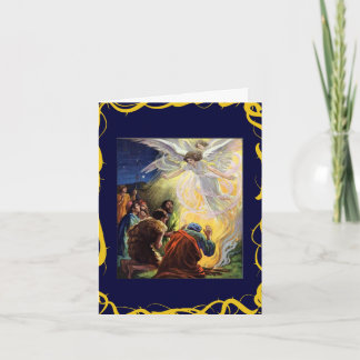 The Angels visit the Shepherds Holiday Card