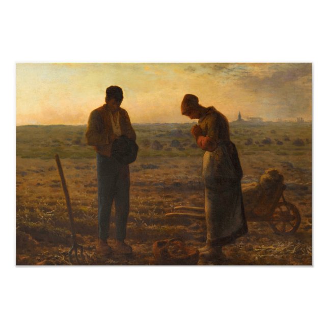 The Angelus, 1857-1859 by Jean-Francois Millet Photo Print (Front)
