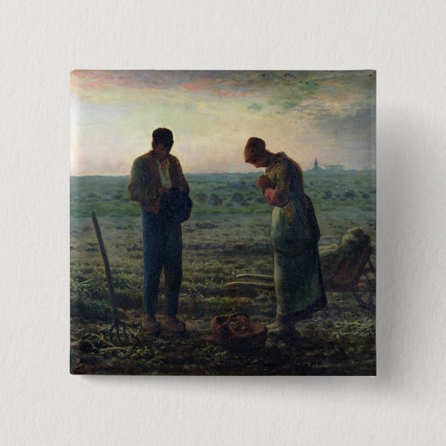 The Angelus, 1857-59 Pinback Button (Front)