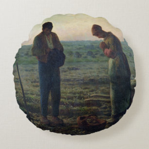 The Angelus, 1857-59 Round Pillow