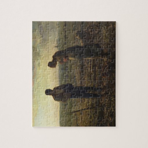 The Angelus by Jean-François Millet Jigsaw Puzzle | Zazzle