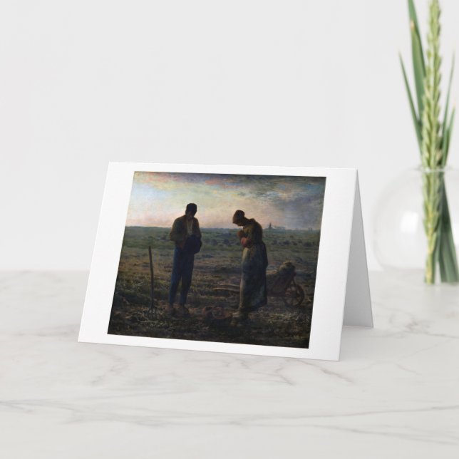 The Angelus, Jean-Francois Millet, 1857-1859 Card (Front)