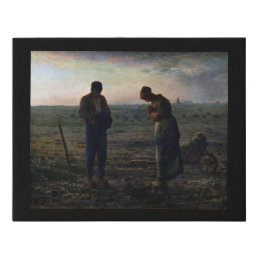The Angelus, Jean-Francois Millet, 1857-1859 Faux Canvas Print