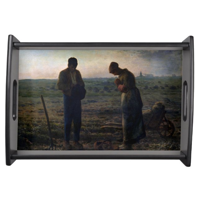 The Angelus, Jean-Francois Millet, 1857-1859 Serving Tray (Front)