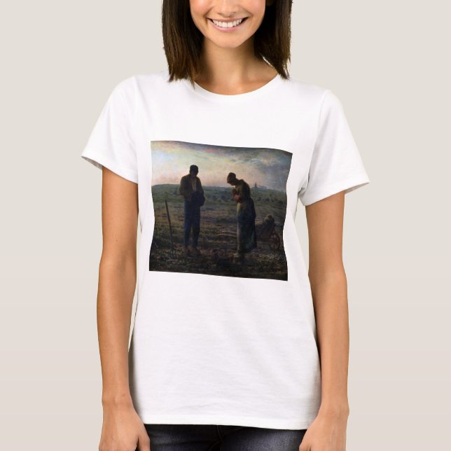 The Angelus, Jean-Francois Millet, 1857-1859 T-Shirt (Front)