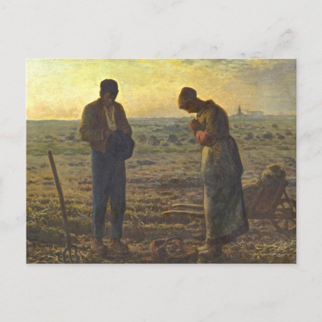 The Angelus Jean Francois Millet Postcard (Front)